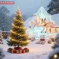 thumbnail image 2 of Metal Hanging Christmas Tree Wind Decorations - Festive Garden Spinners with Whimsical Patterns for Yard & Garden Decor, 2 of 7
