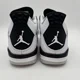thumbnail image 4 of NEW N I-K-E A i r-Jor-dan 4 Retro Military Black Neutral Grey 408452-111 GS Sz 6Y-7Y, 4 of 6