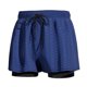 thumbnail image 4 of Ceisia Men's Fake Two Piece Double Layer Quick Dry Breathable Sports Fitness Shorts Cropped Training Pants with Fish Scale Print Dark Blue Size-L Gifts, 4 of 4