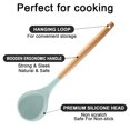 thumbnail image 3 of Juego de utensilios de cocina sin BPA no tóxicos con mango de madera de 2 uds para utensilios de cocina antiadherentes Vhermosa, 3 of 5