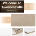 thumbnail image 4 of Wood Sign Welcome To Awesomeville - Population Me Wood Wall Sign, Retro Farmhouse Home Decor Gift For Home Living Dining Bedroom Entryway Hallway 12X 6 Inch, 4 of 7