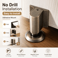 thumbnail image 6 of ABPETE Magnetic Door Stopper, No Drill Invisible Holder with Strong Magnetic Catch, Low-Profile Design for Bedroom, Bathroom, Office and Interior Doors, Bronze, 6 of 6