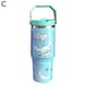 thumbnail image 2 of Gran oferta de taza térmica portátil para coche de 30 oz, de acero inoxidable 304, con tapa de silicona y pajita, para agua y hielo., 2 of 2