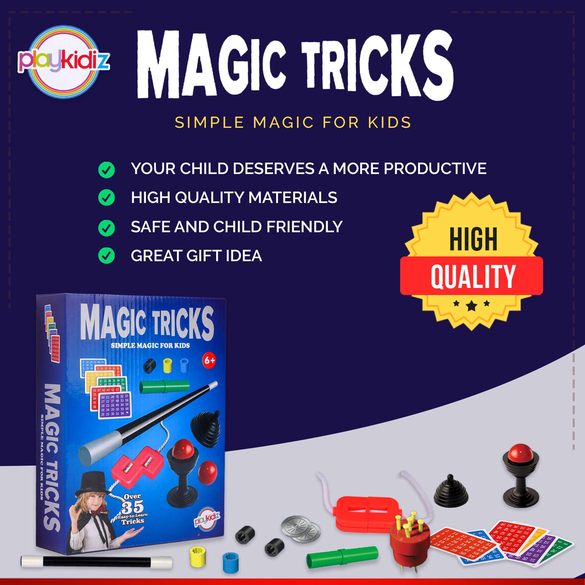 Kids play novelty magic game easy cool magic props toy magic