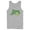 Athletic Heather, variant on Men's Justice League Classic Arrow Logo Tank Top Charcoal Large