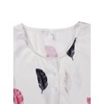 thumbnail image 7 of Keeccty Women Pineapple Funny Print Beach Blouse Cold Shoulder Sleeve Summer Single Breasted Button Shirts, 7 of 7