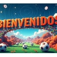 thumbnail image 4 of Heart Shaped Neon Banner with Gears Design Bienvenidos Lettering Background Backdrop Party Decorations for Welcome Events Gatherings Celebrations Photo Shoots, 4 of 4