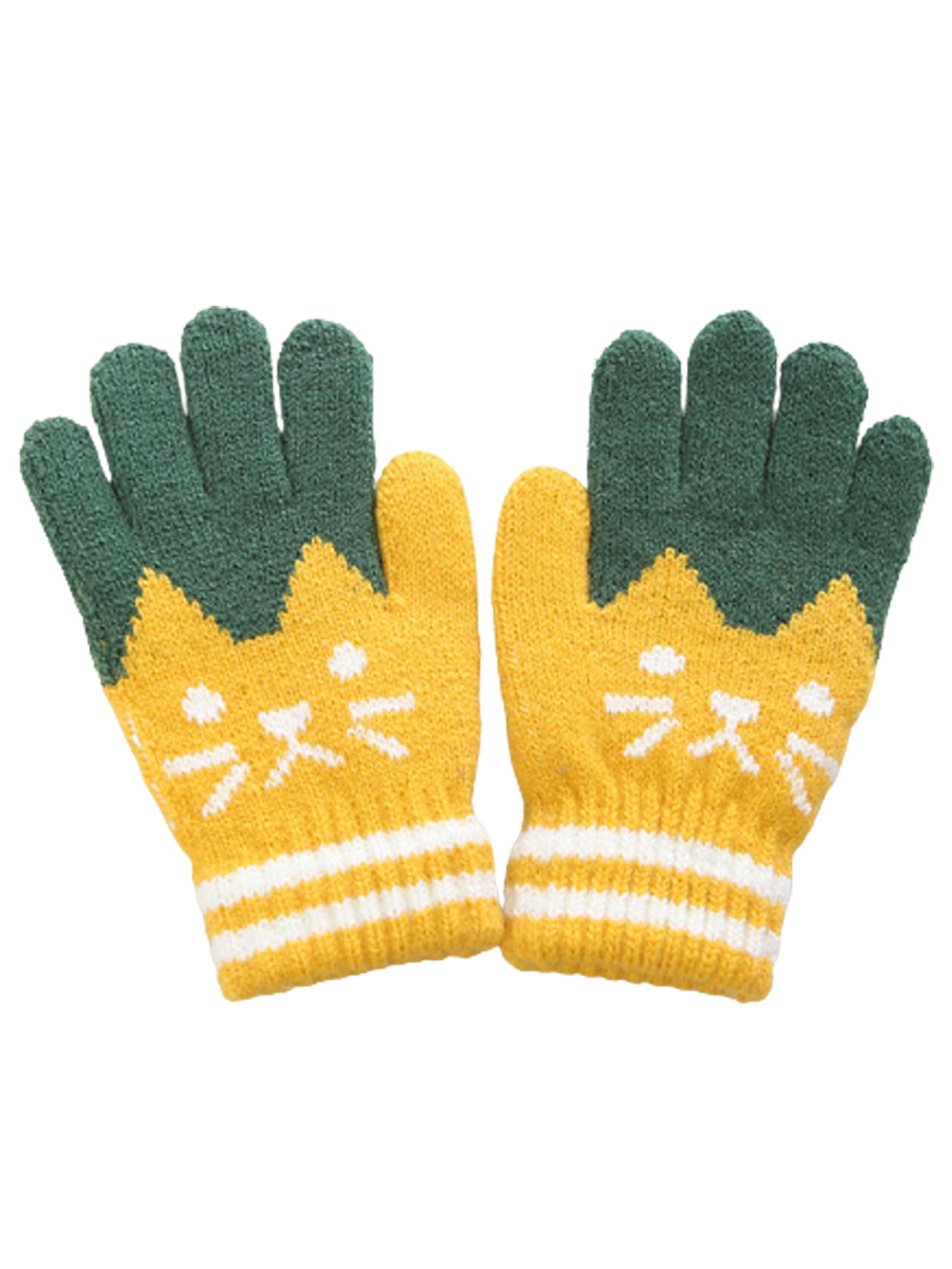 Soft Winter Gloves Toddler Boy Girl Kids Baby Cute Knitting Mittens Warm Gloves