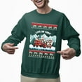 thumbnail image 2 of Christmas Sweatshirt, Life on Farm Holiday Ugly Christmas Sweatshirt, Funny Festive Tractor & Farm Animals Crewneck Sweatshirt for Parties & Gifts, 2 of 5