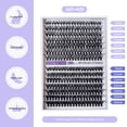 thumbnail image 4 of Kit de extensiones de pestañas LEESKELASH DIY Eyelash, 280 piezas individuales, 4 of 8
