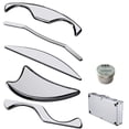 thumbnail image 1 of Stainless Steel Gua Sha Massger Muscle Pain Relief Scraper Lymphatic Drainage Tool Anti Cellulite Paddle Massager, 1 of 5