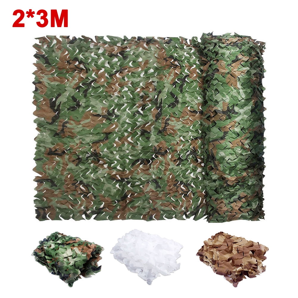 2X3M Snow White Camouflage Net  Bowhunt hunting Blind Camping Cover Camo Netting 