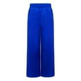 thumbnail image 3 of Sholeno Boys Girls Praise Dance Palazzo Pants Church Worship Satin Wide Leg Trousers Liturgical Bottoms Royal Blue 12, 3 of 6