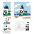 thumbnail image 3 of Plaid Christmas Lighthouse Modern Paint-by-Number Art Kit, 12 Piece, 3 of 10