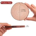 thumbnail image 5 of 10 Pcs Wood Slices,0.19 Inch Thick Craft Unfinished Wood Kit,Wood Circles For Crafts,Predrilled Wooden Rounds With Bark, Wood Circles With Hole,Wood Slices For Crafts For Diy Projects,(D,3.1-3.9 in), 5 of 6
