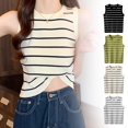 thumbnail image 3 of Woman's Fashion Vest Summer Tank Tops Sleeveless Ice Silk Render Cheap, 3 of 8