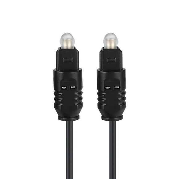 Digital Fiber Optical Audio Cable, Connects to DVD, CD, Mini Disc, DAT, for Clear, Full Sound