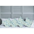 thumbnail image 6 of Ambesonne Floral Throw Pillow Cover 4 Pack, Spring Season Plants, 18", Pale Blue Pale Green, 6 of 6