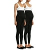 Time and Tru Maternity Leggings with Full Panel, 2 Pack