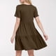 thumbnail image 4 of Vestido largo con volantes en colores lisos para mujer: manga corta, fluido, cómodo, versátil para fiestas/playa, tallas S-XXL., 4 of 6