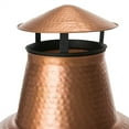thumbnail image 2 of Hammered Copper and Iron Chiminea Fire Pit with Stand, 2 of 3