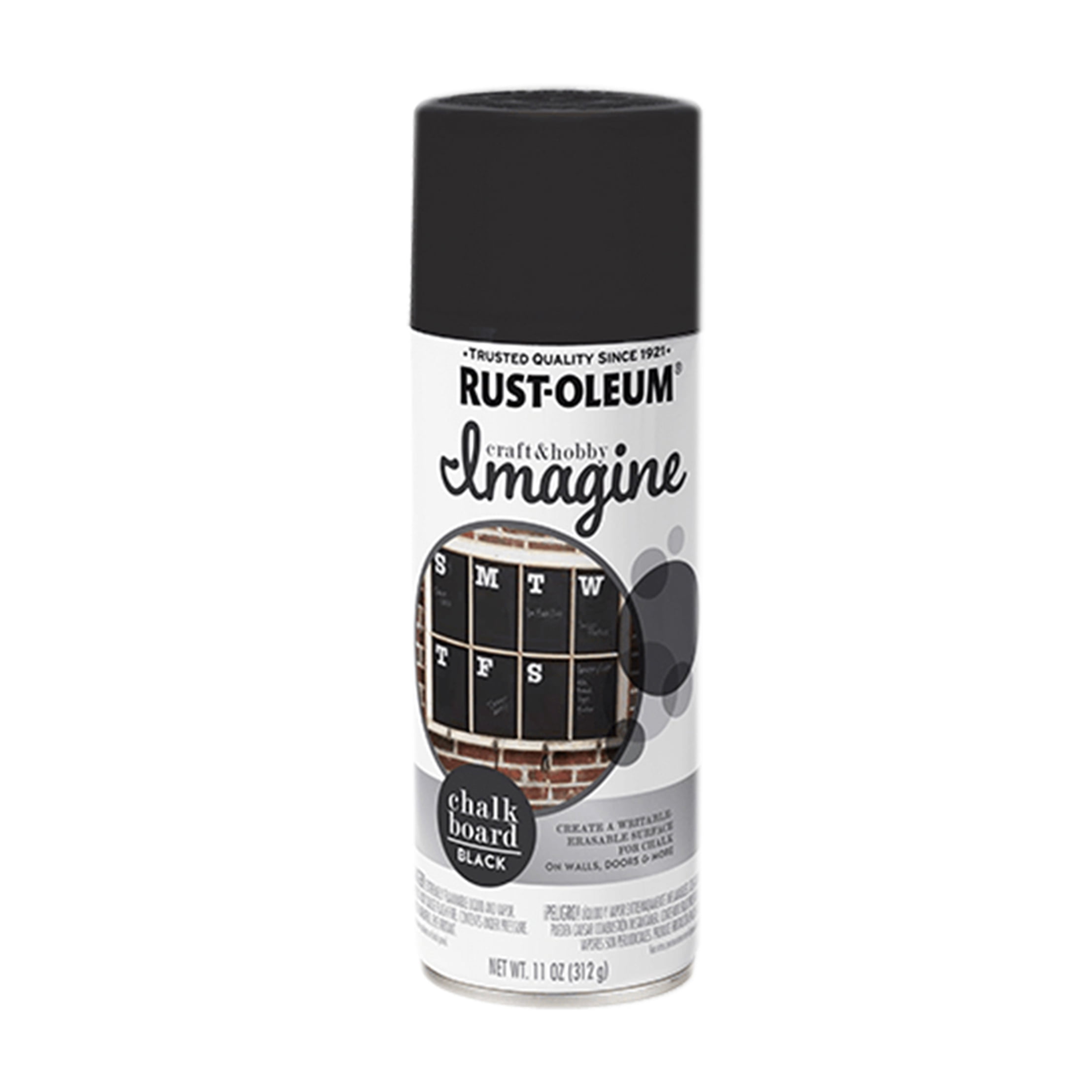 4 Pack, Black, Rust-Oleum Craft & Hobby Matte Imagine Chalkboard Spray Paint- 345690, 11 oz.