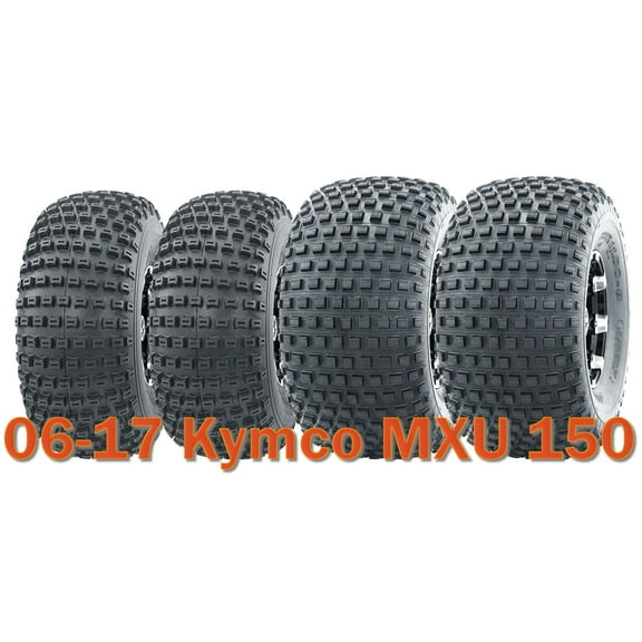 06-17 Kymco MXU 150 Full Set ATV Tires 20x7-8 & 22x11-8 4PR