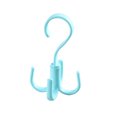thumbnail image 1 of 4-claw Hanger 360 Degree Rotatable Multifunctional Kitchen Storage Hook For Hanging Bag Scarf Belt Clothes, 1 of 1