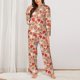 thumbnail image 2 of Balery Dragonfly Mushroom Conjunto de Pijama con Estampado para Mujer, Conjunto de Dos Piezas con Manga Larga, Ropa de Dormir Suave con Bolsillos, Pijamas Cómodos-Medium, 2 of 7