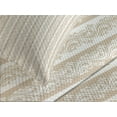 thumbnail image 4 of Ambesonne Victorian Quilted Bedspread Set 3 Pcs, Swirls Baroque Style, King Size, Cream Tan, 4 of 5
