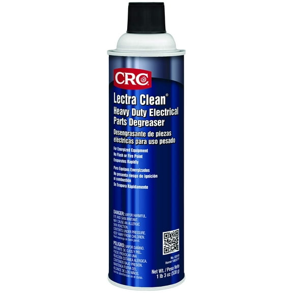 CRC Lectra Clean Heavy Duty Electrical Parts Degreaser, 19 Wt Oz,Pack of 12, 02018CS