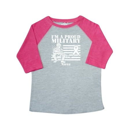 

Inktastic Proud Military Niece Red Friday Gift Toddler Toddler Girl T-Shirt