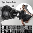 thumbnail image 3 of Snoot Bowens Mount Optical Snoot Conical Focalize Condenser Art Efectos especiales Cilindro de luz de haz en forma con 16 tarjetas gráficas 8 filtros de color Accesorios de luz para fotografía TOMSHOO Greído, 3 of 7