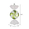 thumbnail image 2 of Vickerman 18.5" Lime-White Flat Swirl Candy Christmas Ornament, 2 of 2