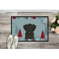 thumbnail image 2 of Winter Holiday Black Labrador Door Mat, 2 of 4