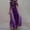 Purple, variant on Women's Loose A-line Printed Dress