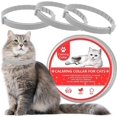 thumbnail image 1 of ORUYROP Cat Calming Collars 3 Pack, Pheromone Calming Collar for Cats, Natural, Adjustable, Waterproof Relieve Cat Anxiety Collar, Kitten Pheromone Collars for 60 Days Safe Use (Grey), 1 of 7