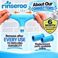 thumbnail image 5 of Rinseroo Slip-On Bathtub Faucet Sprayer Attachment. Ultra-Flex Dog Shower Hose Adapter Portable Hose Attachment with Sprayer Pet Showerhead Attach Tub Spout 5 Foot Hose. No Install for Speedy Washing, 5 of 8