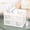 White, variant on NWOKYZGH 1 Pack Collapsible Crate with Handle, Stackable Grocery Shopping Baskets