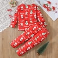 thumbnail image 4 of Gerichy Toddler Baby Girl Christmas Pajama Sets Cute Cartoon Pattern Cotton Shirt Elastic Pants 2Pcs Xmas Sleepwear Loungewear 1T-8T, 4 of 7
