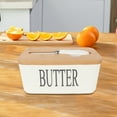 thumbnail image 4 of CSChome Ceramic Butter Dish Ceramic Butter Dish with Lid, Multipurpose Large Capacity Butter Keeper, Easy to Clean, 4 of 6