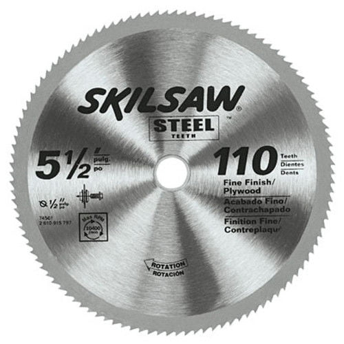 Skil 74501 5-1/2 in. 110-Tooth Steel Circular Saw Blade