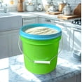 thumbnail image 4 of House Naturals 2 Gallon Food Grade - BPA Free Made in USA Buckets Lime Color pails with Screw On Gasket Lids - 4 Pack, 4 of 8