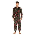 thumbnail image 6 of joogoo Christmas Snowflakes Flowers Unisex Adults Onesies Pajamas Jumpsuits L, 6 of 7