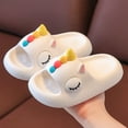thumbnail image 2 of Hessimy Slides Boys Girls Flip Flops Slip On Beach Sandals Youth Pool Shower Shoes Summer Slippers Beach Pool Shoes(White,8.5), 2 of 6