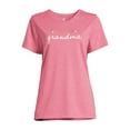 thumbnail image 5 of PositiviTees Women's Fall Graphic T-Shirt, Seasonal Short Sleeve Tee Blessed Grandma, Sizes S-3XL, 5 of 5