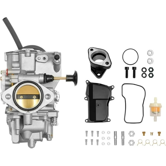 Carburetor YFM350 for ATV Yamaha Moto-4 YFM350FX 4X4 1996-2005, Ref No. 4KB-14901-10, With Intake Manifold Boot