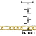 thumbnail image 5 of KoolJewelry 14k Yellow Gold Filled Solid Figaro Link Chain Necklace (4.2 mm, 36 inch), 5 of 8