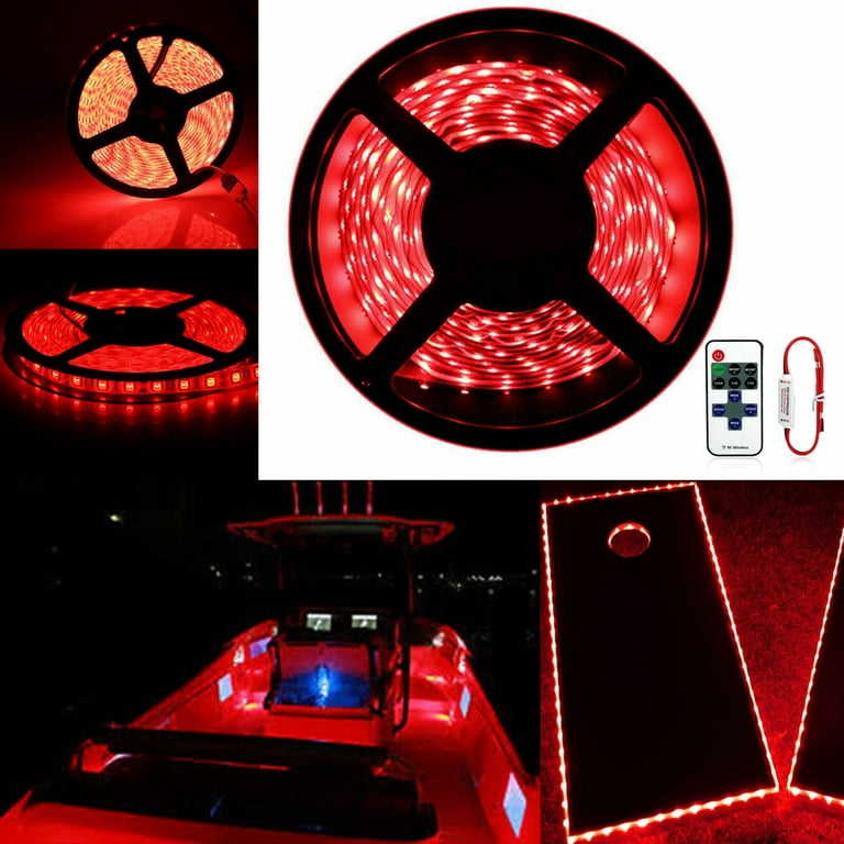 Tira 5M Luces LED 12V Rojo16.4ft tiras Luz Para decoracion habitacion  Cuarto 