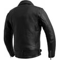 thumbnail image 2 of First Mfg Co - Fillmore - Men's Motorcycle Biker Riding Black Leather Jacket - Extra Large - Action Back Armor pockets Belted Grommets Gussets, 2 of 5